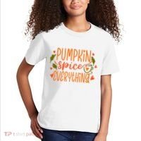 Pumpkin Spice Everything Holiday Festive Kids T-Shirt thumb 2