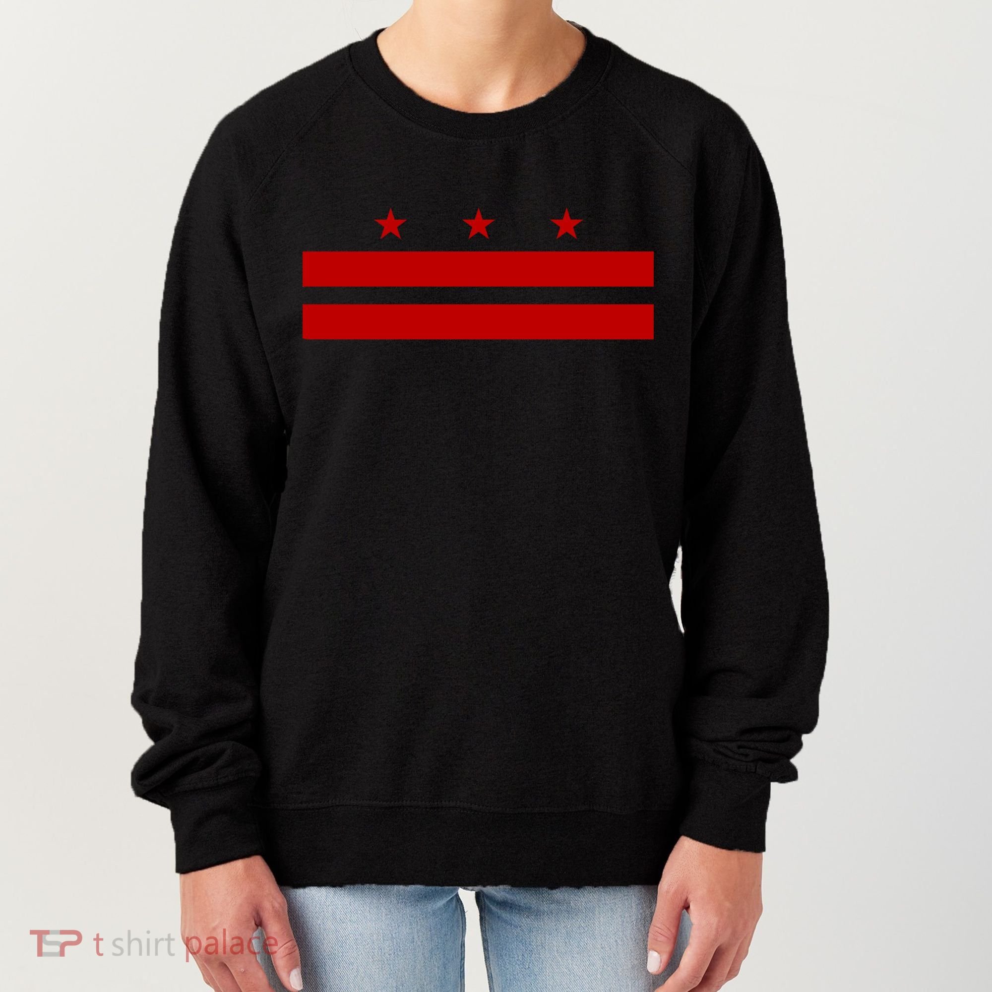 Patriotic State Flag Of Washington Dc Cool Gift Women's Sweatshirt