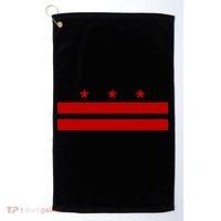 Patriotic State Flag Of Washington Dc Cool Gift Golf Towel thumb 0