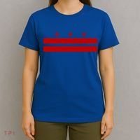 Patriotic State Flag Of Washington Dc Cool Gift T-Shirt thumb 4