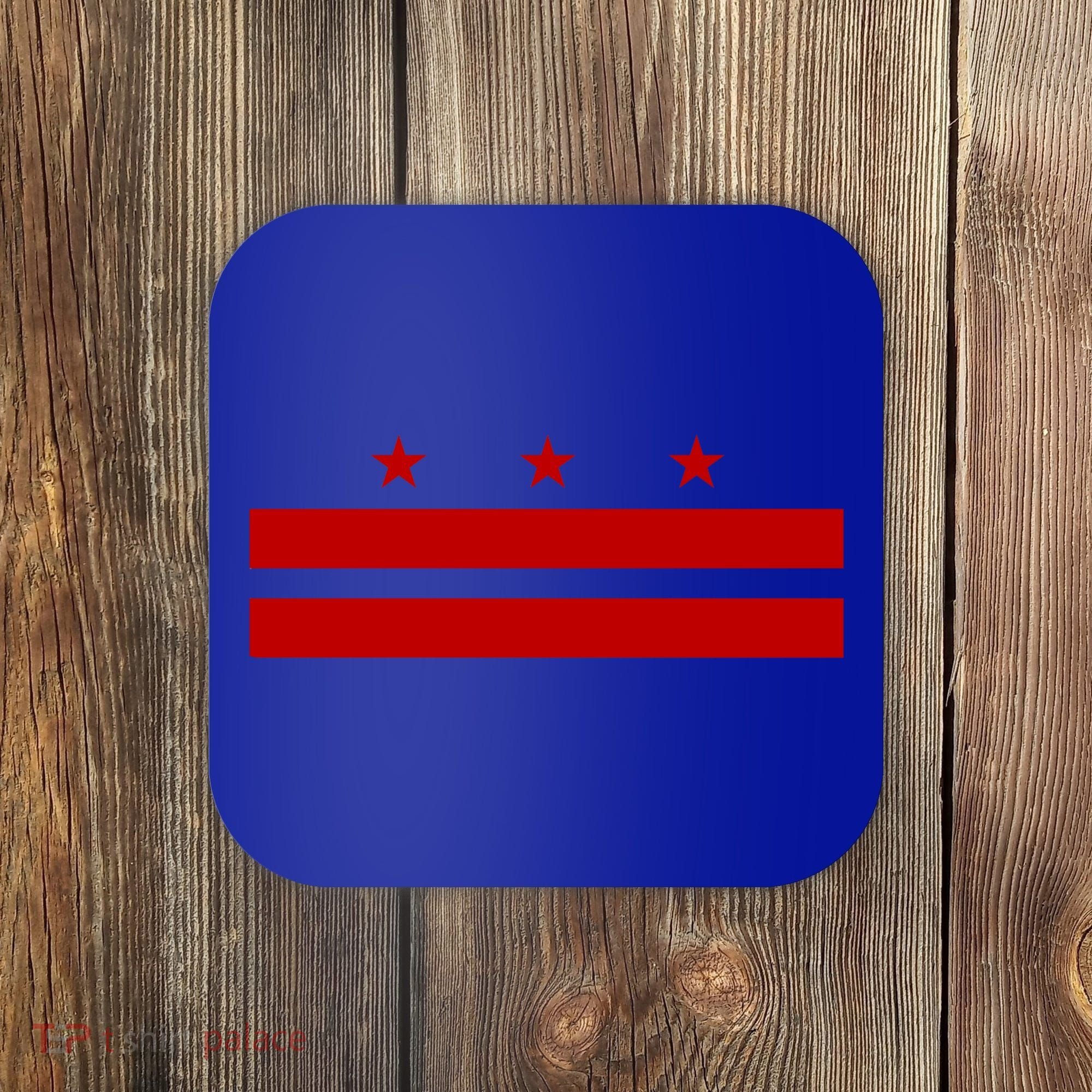 Patriotic State Flag Of Washington Dc Cool Gift Coaster