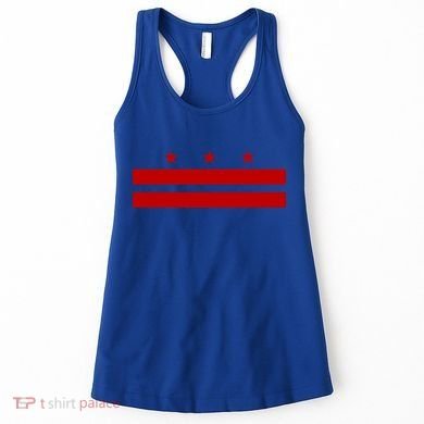 Patriotic State Flag Of Washington Dc Cool Gift Women's Tank Top