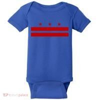 Patriotic State Flag Of Washington Dc Cool Gift Baby Bodysuit thumb 0