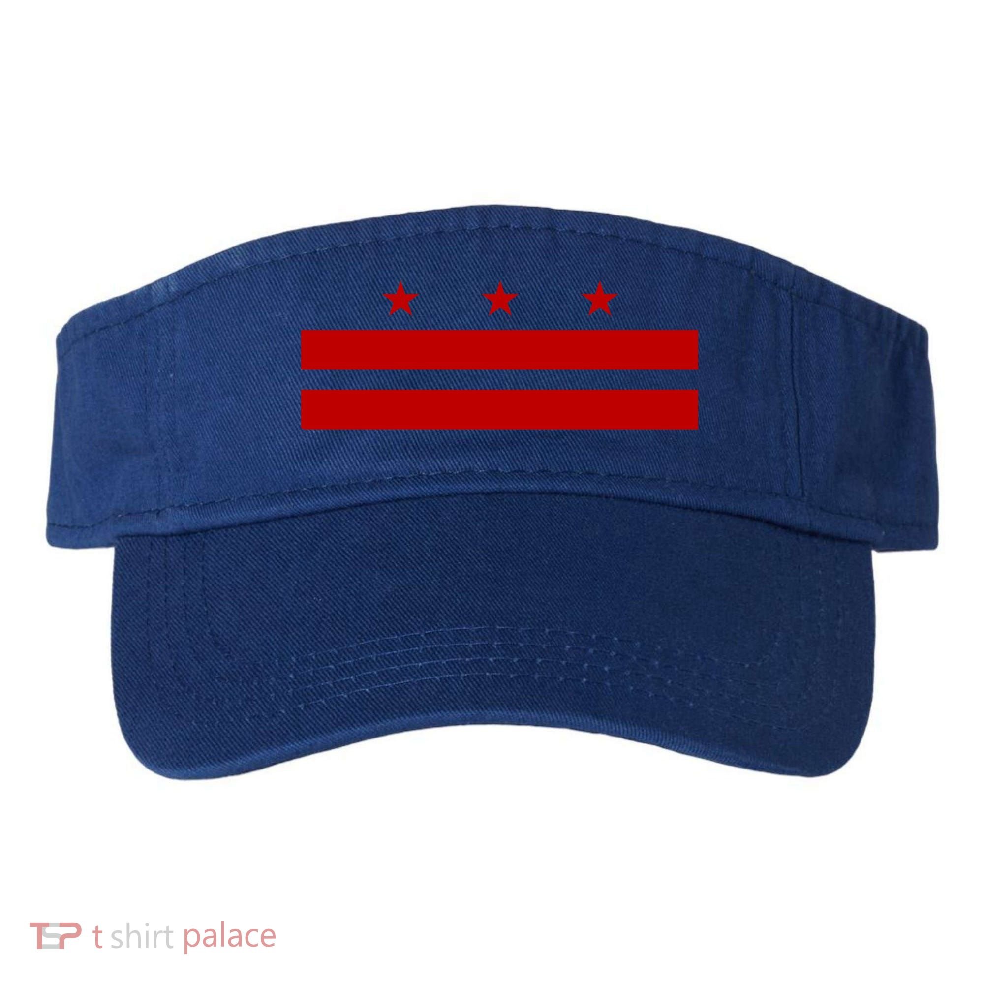 Patriotic State Flag Of Washington Dc Cool Gift Visor