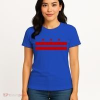 Patriotic State Flag Of Washington Dc Cool Gift Women's T-Shirt thumb 4