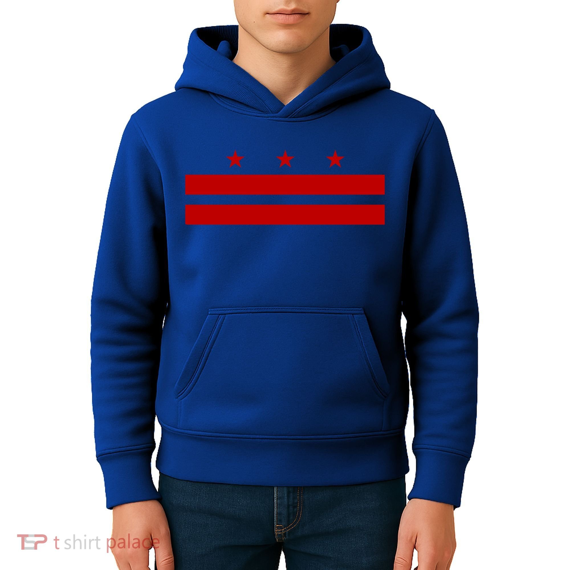 Patriotic State Flag Of Washington Dc Cool Gift Kids Hoodie