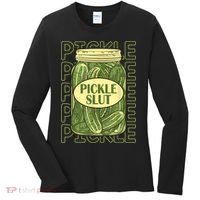 Pickle Slut Funny Pickle Slut Who Loves Pickles Women's Long Sleeve Shirt thumb 0
