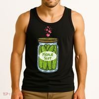 Pickle Slut For Dill And Pickle Lover Tank Top thumb 3