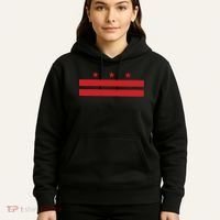 Patriotic State Flag Of Washington Dc Hoodie thumb 5