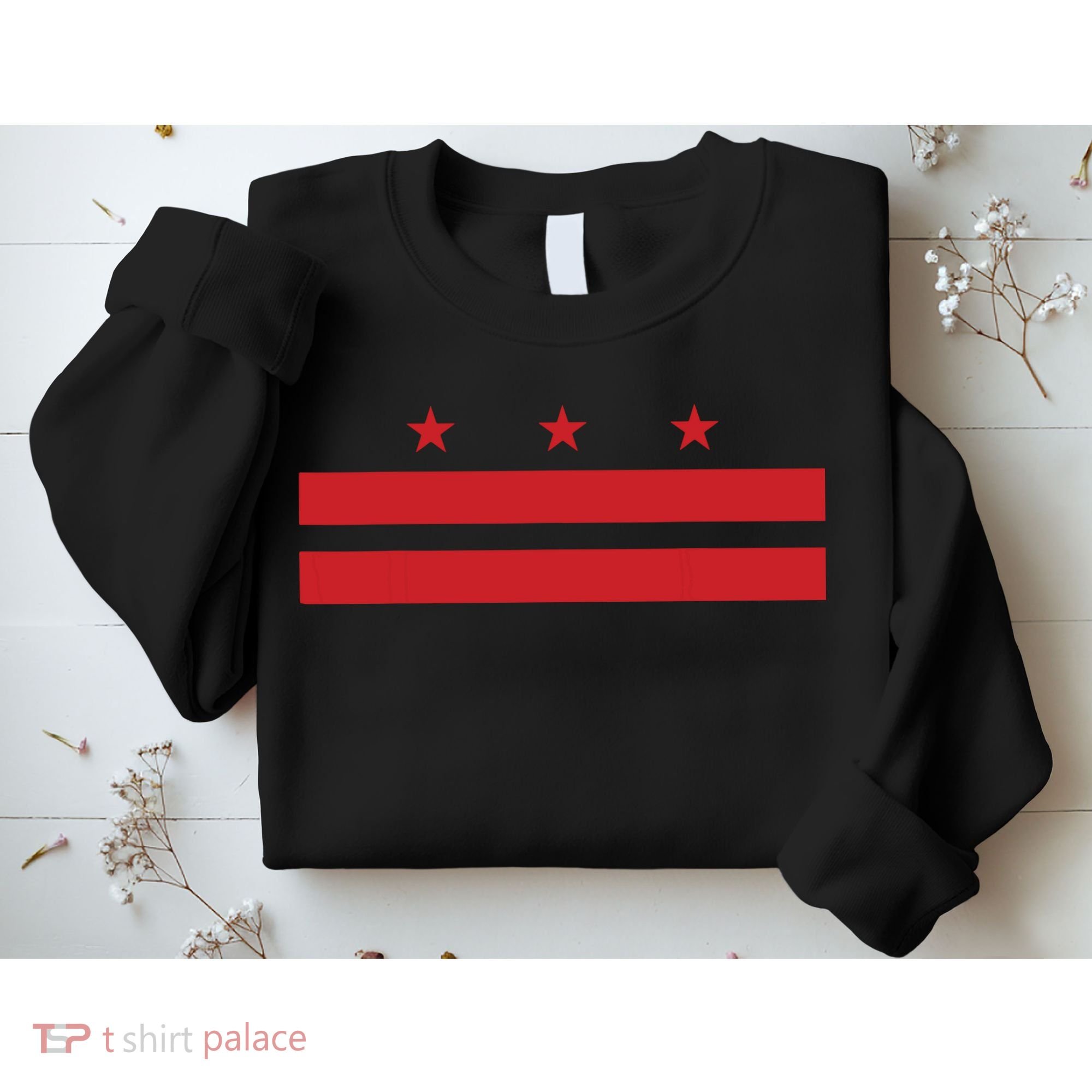 Patriotic State Flag Of Washington Dc Sweatshirt