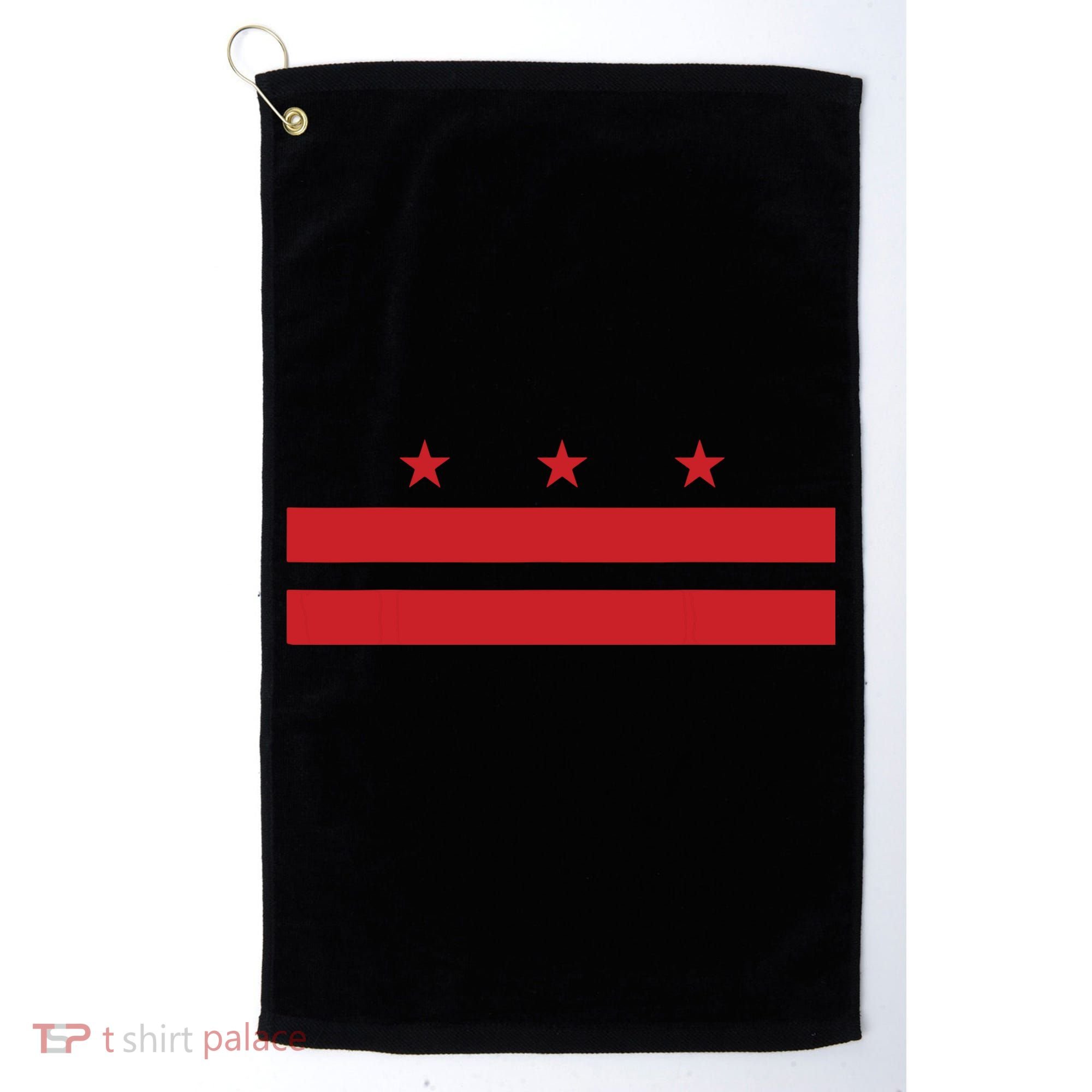 Patriotic State Flag Of Washington Dc Golf Towel