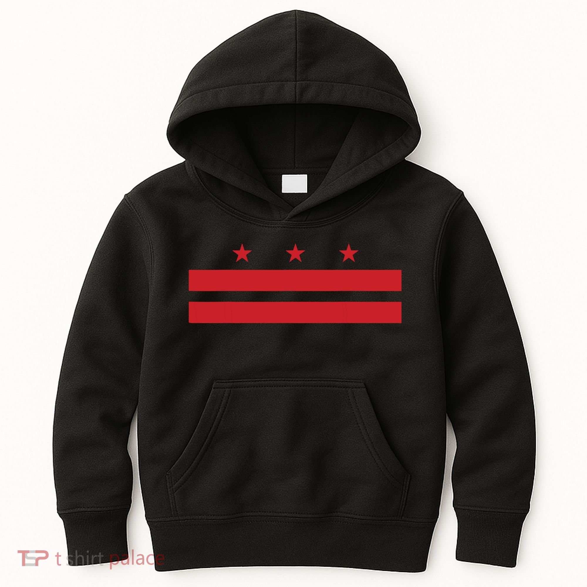 Patriotic State Flag Of Washington Dc Kids Hoodie