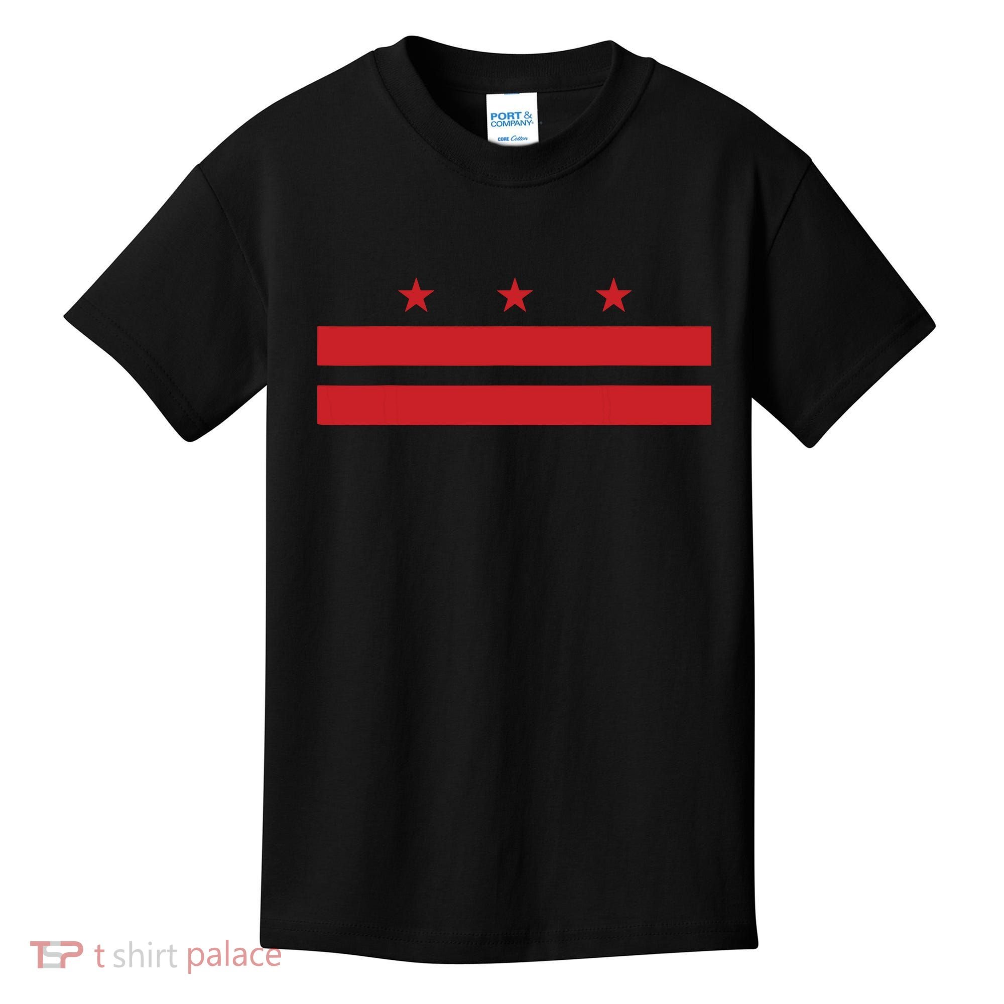 Patriotic State Flag Of Washington Dc Kids T-Shirt
