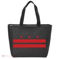 Patriotic State Flag Of Washington Dc Tote Bag thumb 0