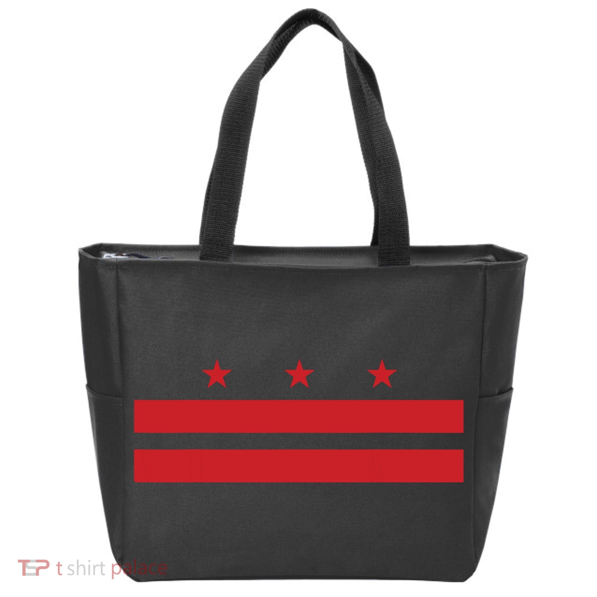 Patriotic State Flag Of Washington Dc Tote Bag