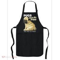 Pug Shirt Funny Tshirt Pugs Make Me Happy You Not So Much Apron thumb 0