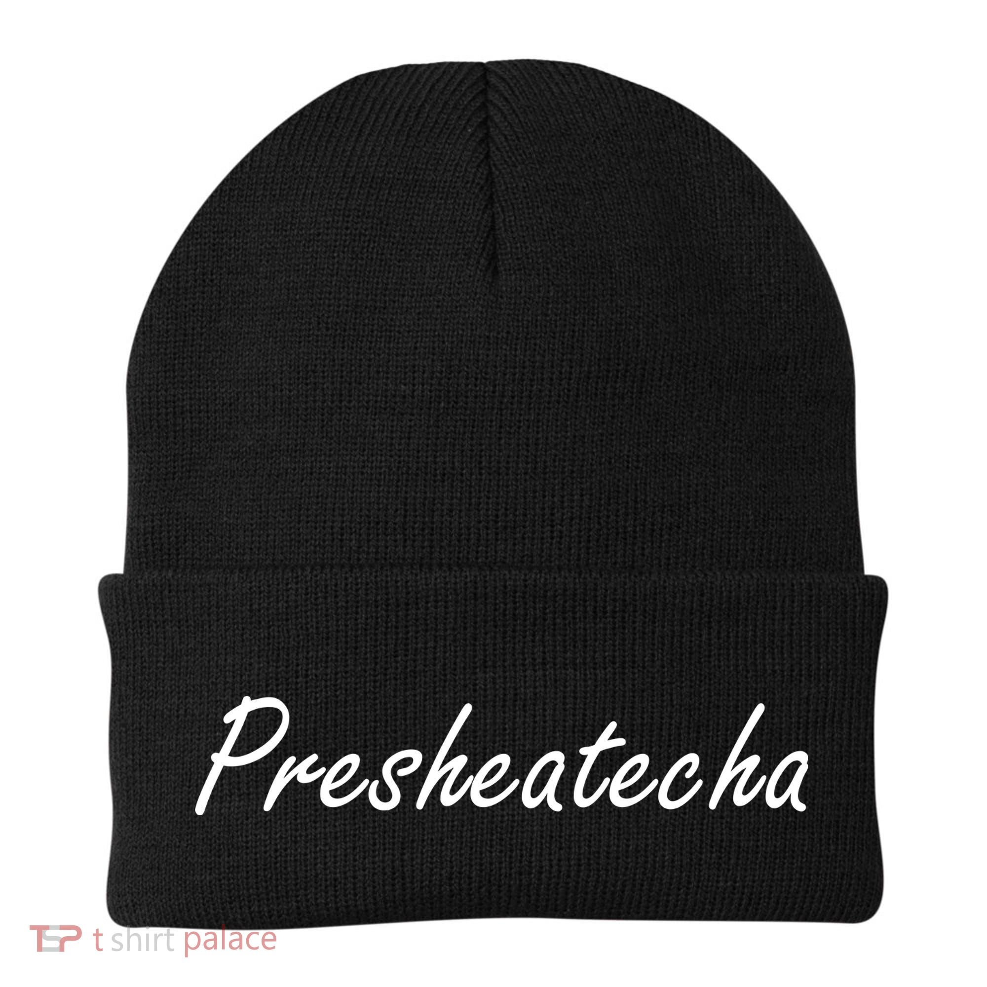 Presheatecha Script Funny Word Chicken Shack Beanie