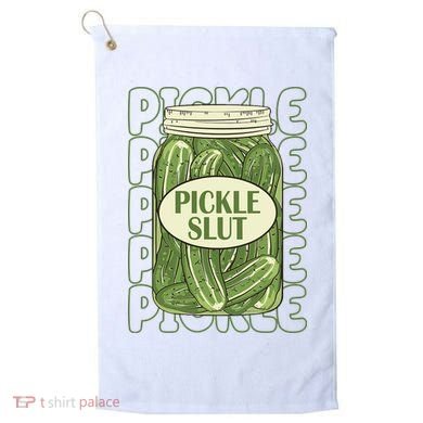 Pickle Slut Funny Pickle Lover Golf Towel