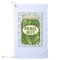 Pickle Slut Funny Pickle Lover Golf Towel thumb 0