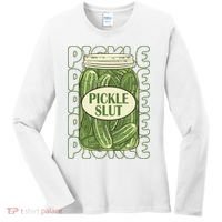 Pickle Slut Funny Pickle Lover Women's Long Sleeve Shirt thumb 0