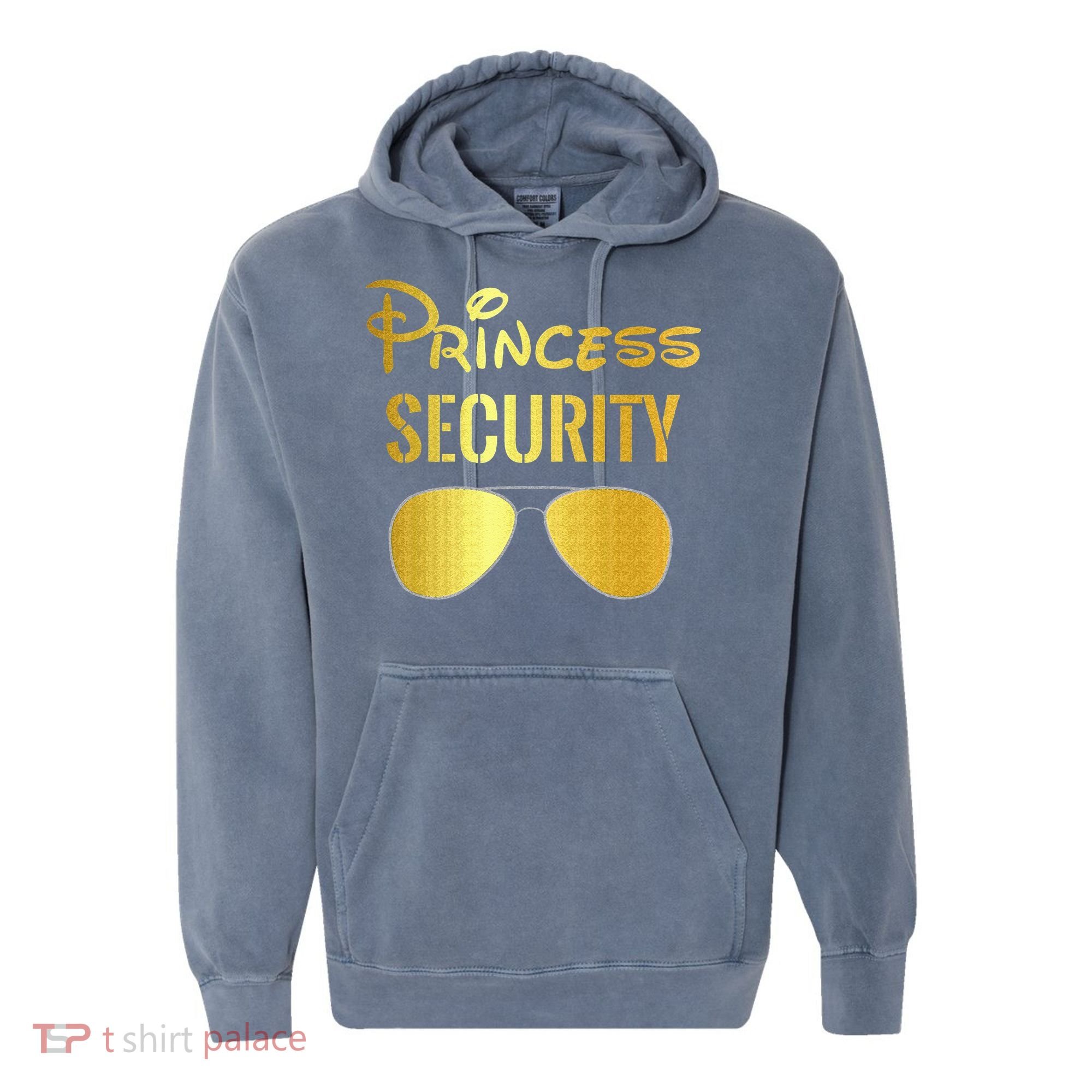 Princess Security For Men Women Comfort Colors Garment-Dyed Hooded Sweatshirt
