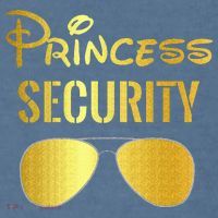 Princess Security For Men Women Comfort Colors Garment-Dyed Hooded Sweatshirt thumb 2