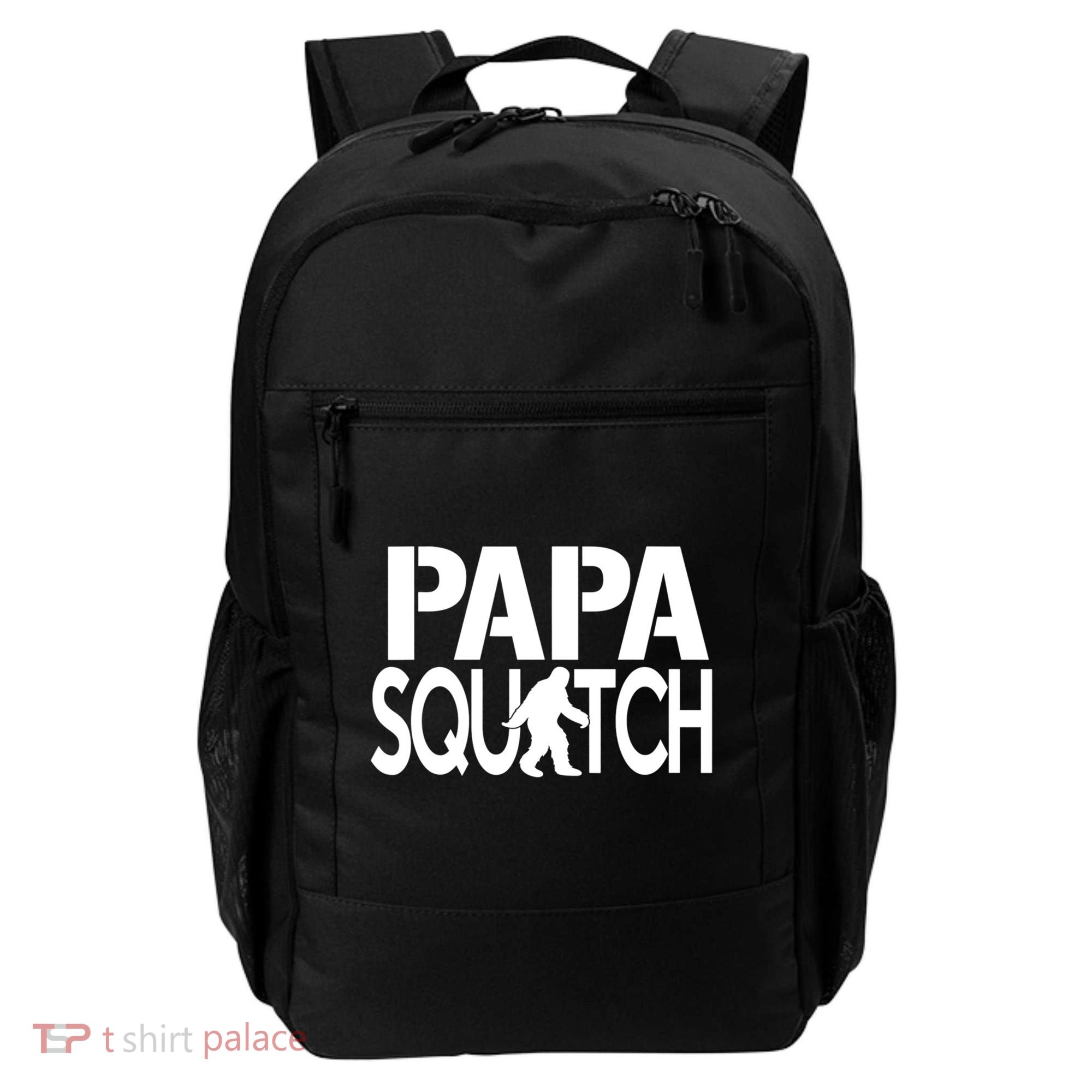 Papa Squatch For Dad Sasquatch Bigfoot Gift Backpack