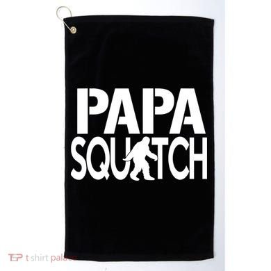 Papa Squatch For Dad Sasquatch Bigfoot Gift Golf Towel
