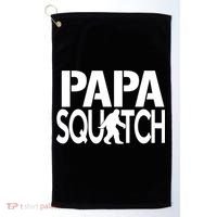 Papa Squatch For Dad Sasquatch Bigfoot Gift Golf Towel thumb 0