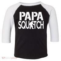 Papa Squatch For Dad Sasquatch Bigfoot Gift Toddler Fine Jersey T-Shirt thumb 0