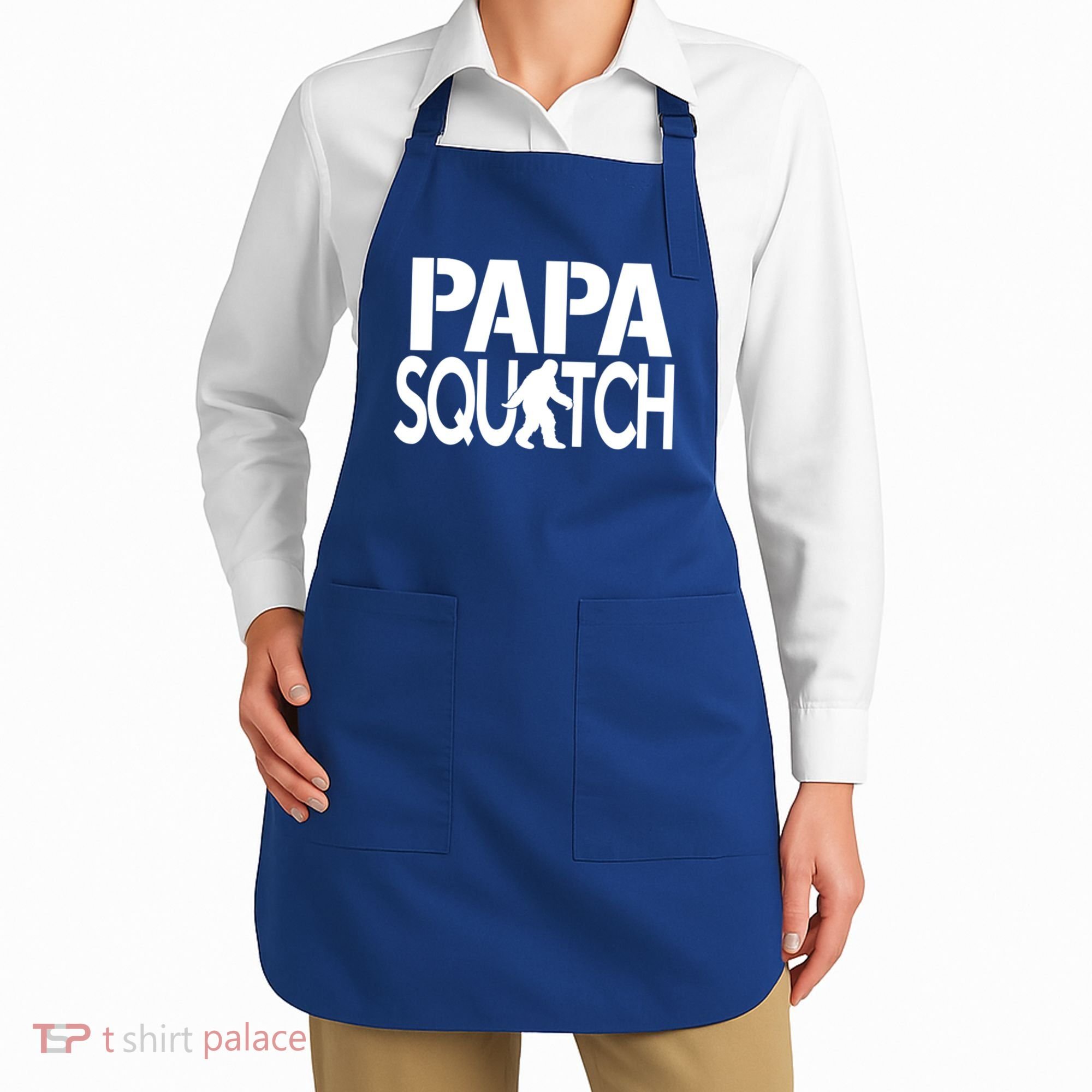 Papa Squatch For Dad Sasquatch Bigfoot Gift Apron
