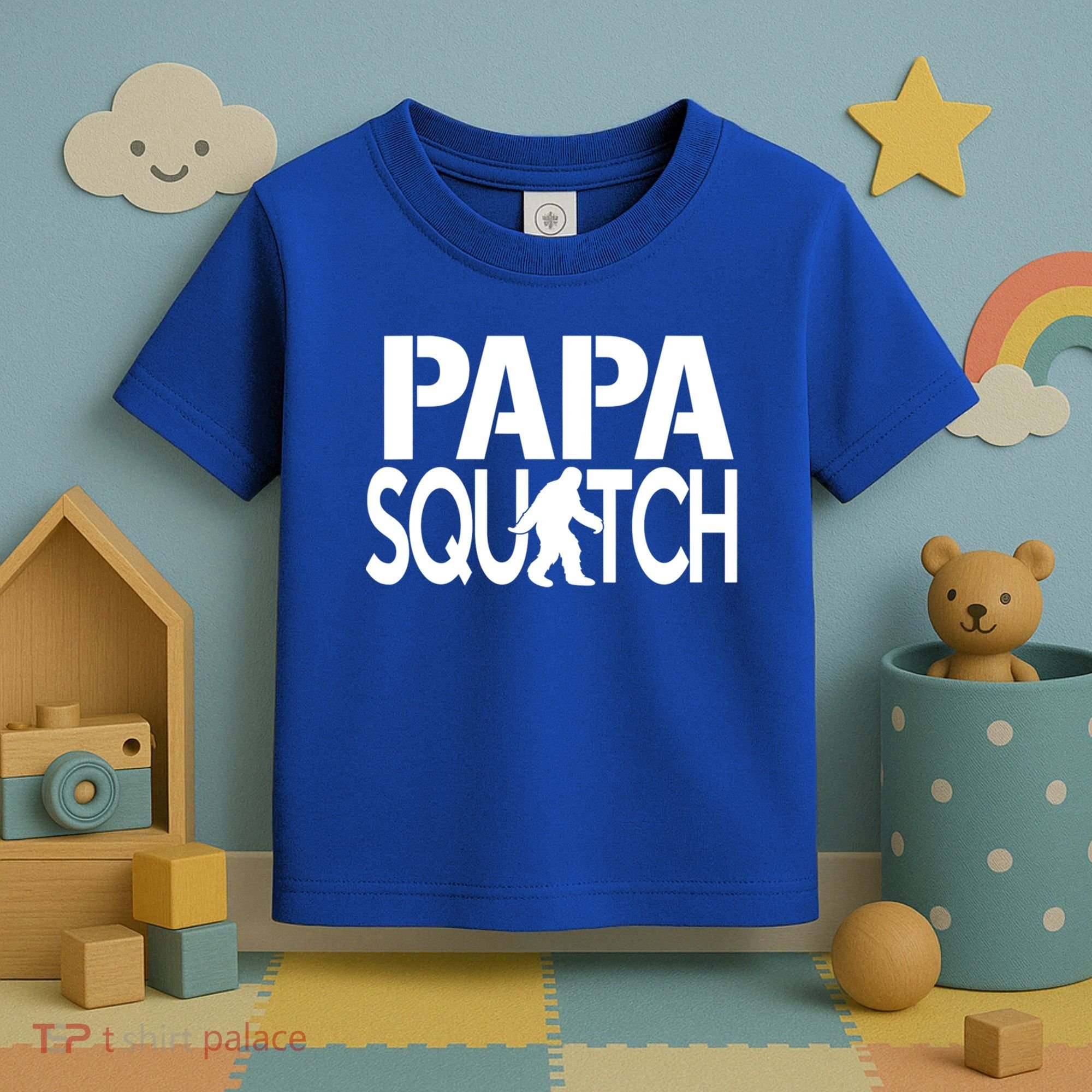 Papa Squatch For Dad Sasquatch Bigfoot Gift Toddler T-Shirt