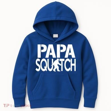 Papa Squatch For Dad Sasquatch Bigfoot Gift Kids Hoodie