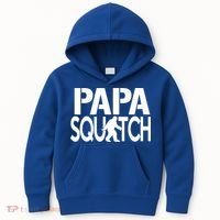 Papa Squatch For Dad Sasquatch Bigfoot Gift Kids Hoodie thumb 0