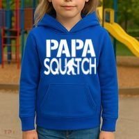 Papa Squatch For Dad Sasquatch Bigfoot Gift Kids Hoodie thumb 3