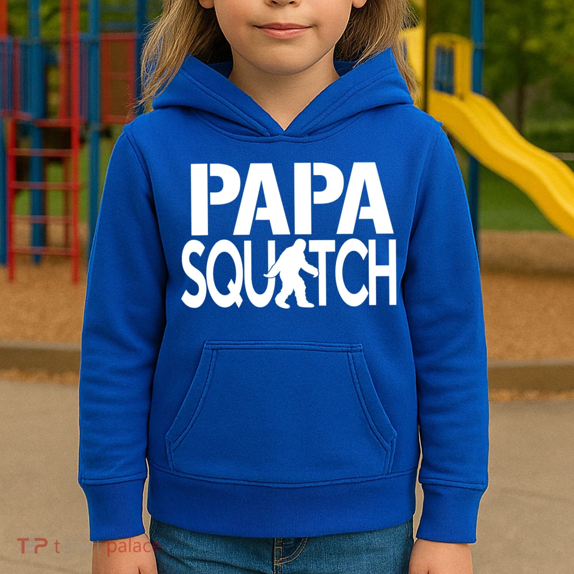 Papa Squatch For Dad Sasquatch Bigfoot Gift Kids Hoodie