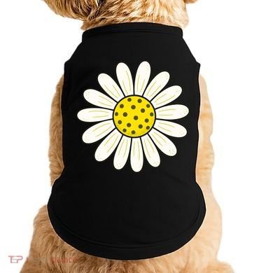 Pickleball Sun Flower Daisy Doggie Tank
