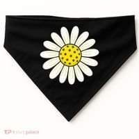 Pickleball Sun Flower Daisy USA-Made Doggie Bandana thumb 0