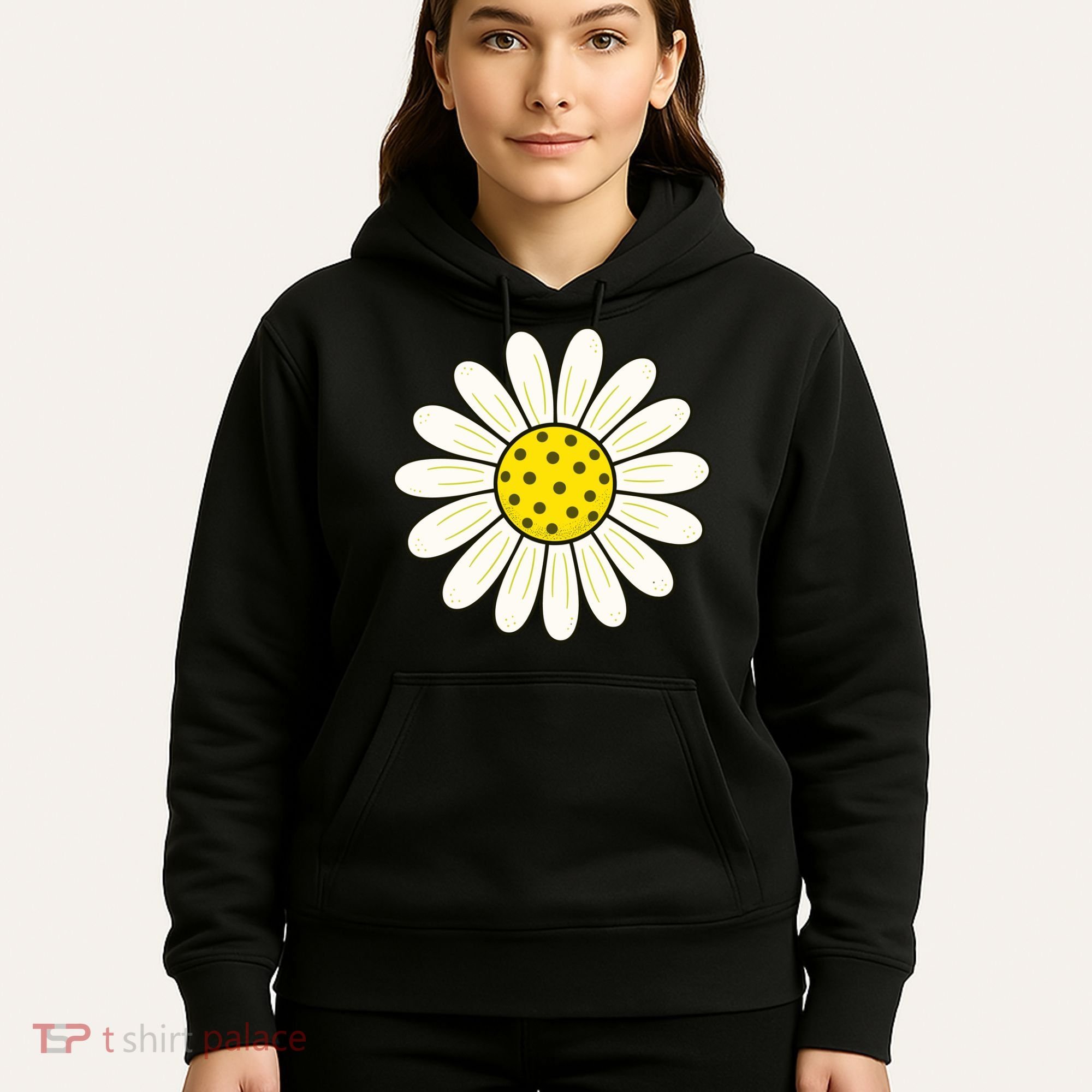 Pickleball Sun Flower Daisy Hoodie