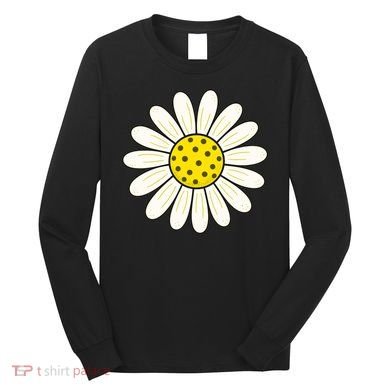 Pickleball Sun Flower Daisy Long Sleeve Shirt