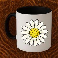Pickleball Sun Flower Daisy Coffee Mug thumb 2