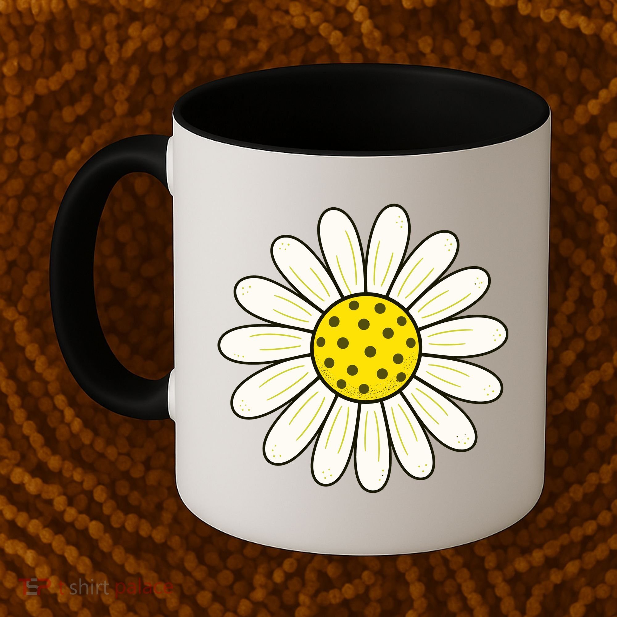 Pickleball Sun Flower Daisy Coffee Mug