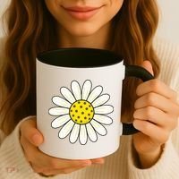 Pickleball Sun Flower Daisy Coffee Mug thumb 3