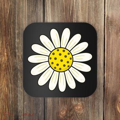 Pickleball Sun Flower Daisy Coaster