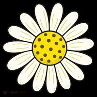 Pickleball Sun Flower Daisy Ornament thumb 1