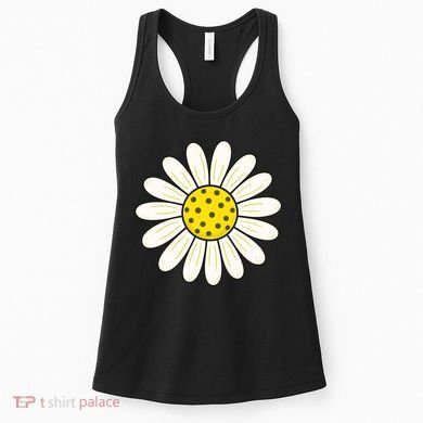 Pickleball Sun Flower Daisy Women's Tank Top