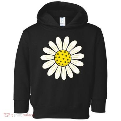 Pickleball Sun Flower Daisy Toddler Hoodie