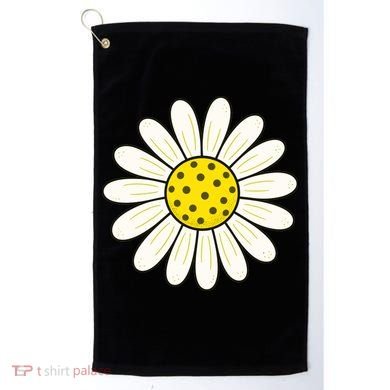 Pickleball Sun Flower Daisy Golf Towel