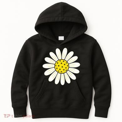 Pickleball Sun Flower Daisy Kids Hoodie