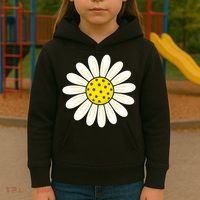 Pickleball Sun Flower Daisy Kids Hoodie thumb 3